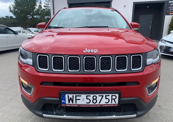 Jeep Compass cena 102800 przebieg: 48909, rok produkcji 2017 z Koluszki małe 326